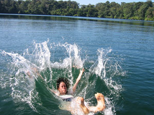 cheryl displacing masses of water