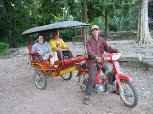 us in our tuk tuk