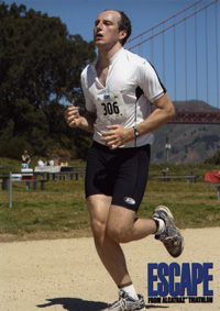 Escape From Alcatraz - Running on the beach past the Golden Gate Bridge